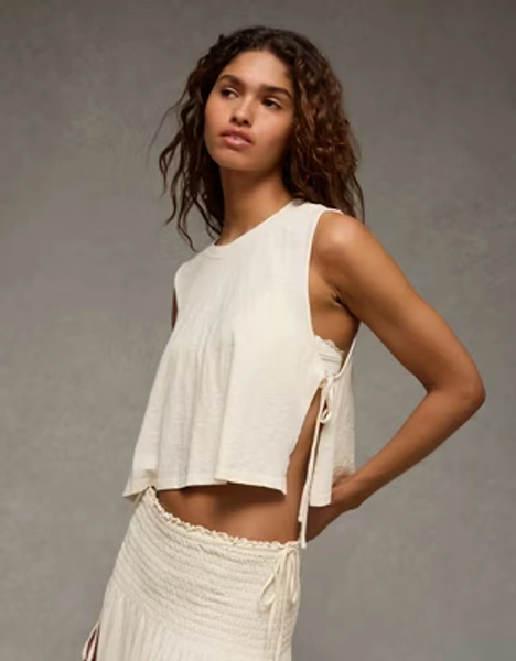 AE Sunchaser Side-Tie Muscle Tank Top