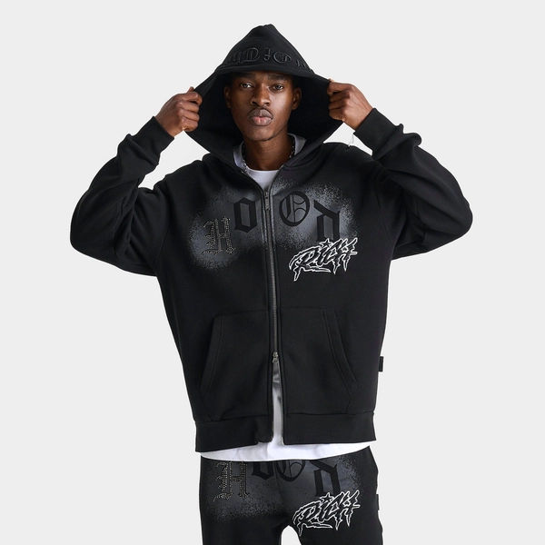Men's Hoodrich Iron Oversized Full-Zip Hoodie - Size S