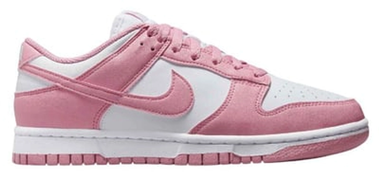 Nike Women's Dunk Low Shoes, Size 8.5, White/Elemental Pink