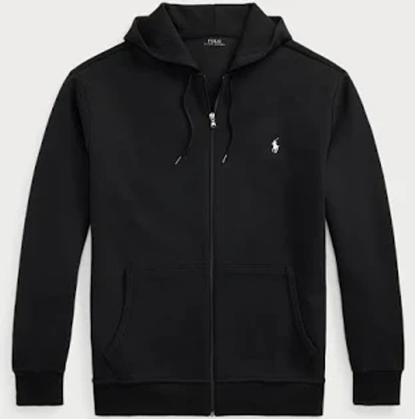 Polo Ralph Lauren Big & Tall Double KNIT FULL ZIP Hoodie Sweatjacke, Herren, Größe: 7XL, Black