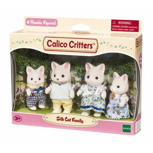 Calico Critters Silk Cat Family