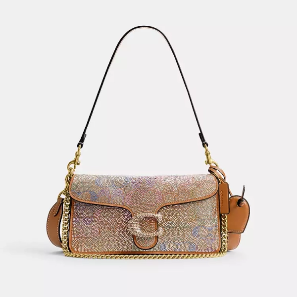 Brass/Rainbow Multi Tabby Shoulder Bag 26 In Crystal Signature