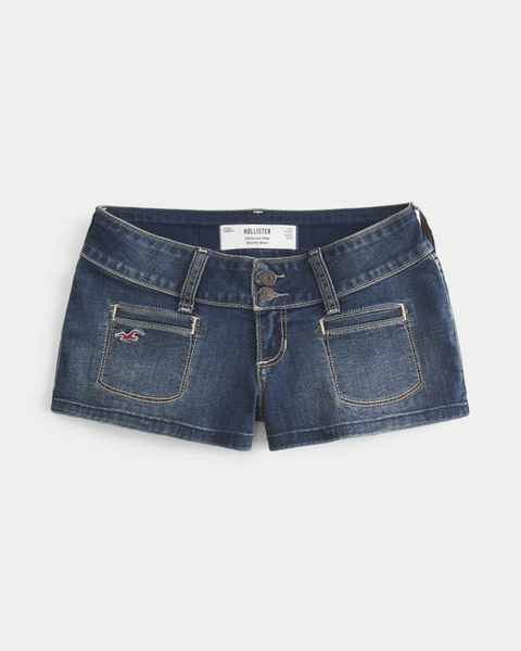 Ultra Low-Rise Jean Shortie Shorts
