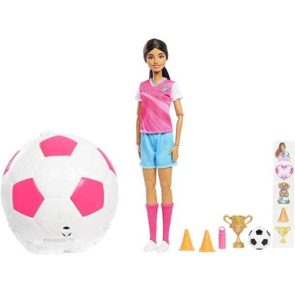 Barbie Roll & Reveal Soccer Player Doll