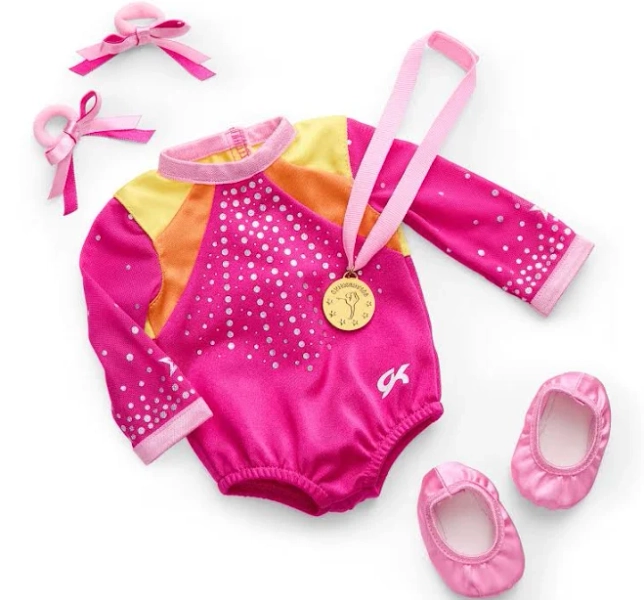 Lila's American Girl Doll Gymnastics Competition Outfit Set