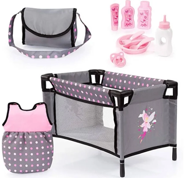 Bayer Baby Doll Travel Bed and Accessories Set