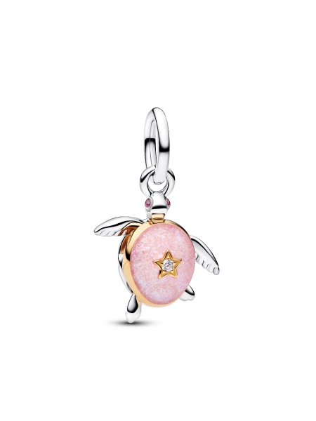 2026 Pink Sea Turtle Lab-grown Diamond Dangle Charm