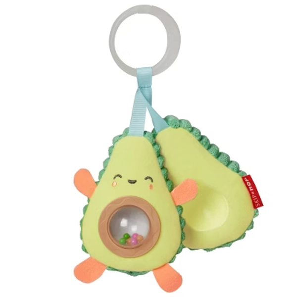 Skip Hop Farmstand Avocado Stroller Toy - Green: Phthalate-Free, Fine Motor Skills Development, Car Seat Toy