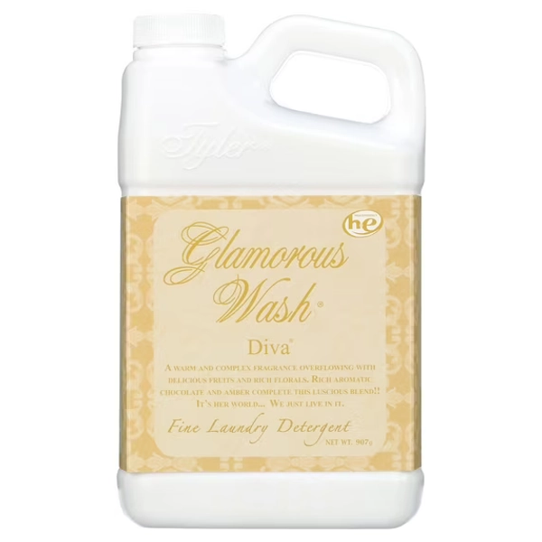 Tyler Candle Diva Glamorous Wash Liquid Laundry Detergent, 12 Loads, 32 fl oz