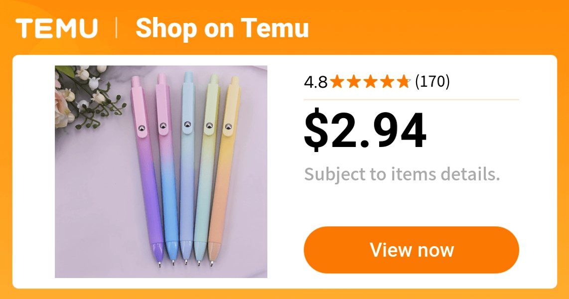 set 5 gradient macaron color ballpoint pens suitable office - Temu