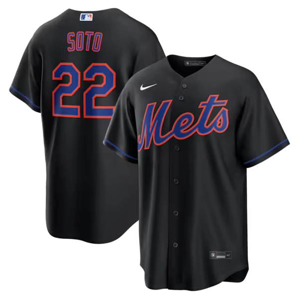 Juan Soto New York Mets Nike Alternate Replica Jersey - Black