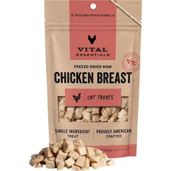 Vital Essentials Chicken Breast Freeze-Dried Cat Treats