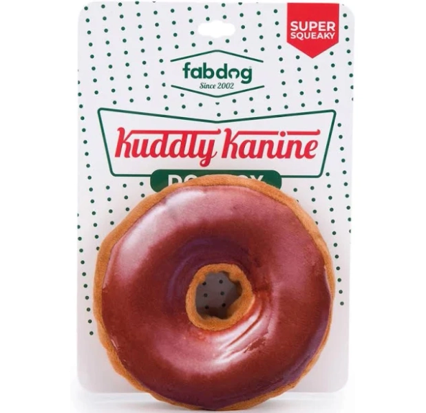 Fab Dog Fast Foodies Kuddly Kanine Donut Dog Toy