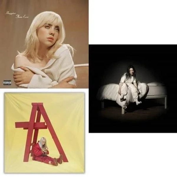 Happier Than Ever (2LP/Recycled Vinyl/Rainbow Foil Jacket) (Rsd) & Billie Eilish - Dont Smile At Me (Black LP Vinyl) & When We All Fall Asleep, Where