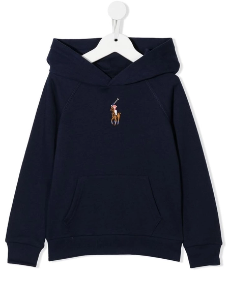 Ralph Lauren Kids Moletom de capuz com logo bordado - Azul | Ralph lauren kids, Hoodie print, Hoodie design