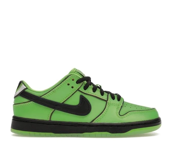 Nike SB Dunk Low The Powerpuff Girls Buttercup Shoes