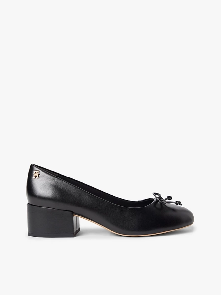 Leather Mary Jane Block Heels