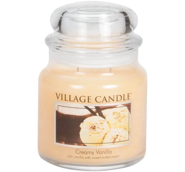Village Candle Creamy Vanilla Premium Jar Candle