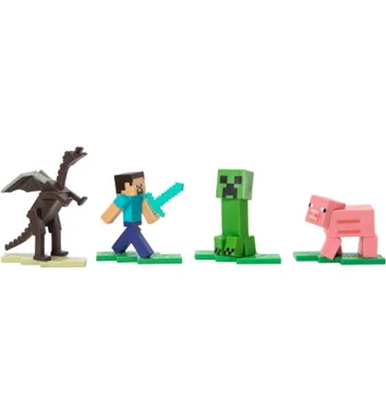 Minecraft Micro Figures 4-Pack Set