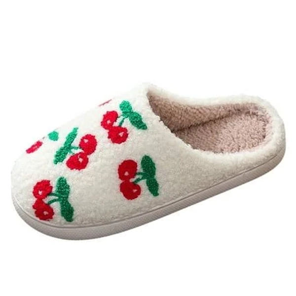 Women's Retro Preppy Soft Plush Slippers