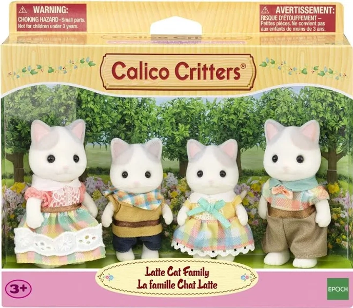 Calico Critters Latte Cat Family Collectible Doll Figures