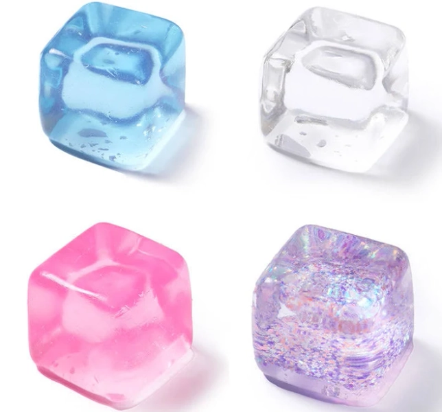 170g Crystal Ice Cube Taba Squishy Bundle Pack