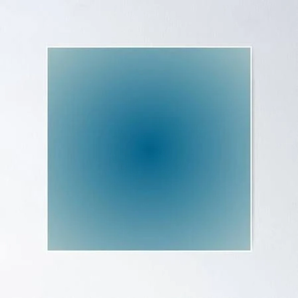 Modern Blue Ombre Poster