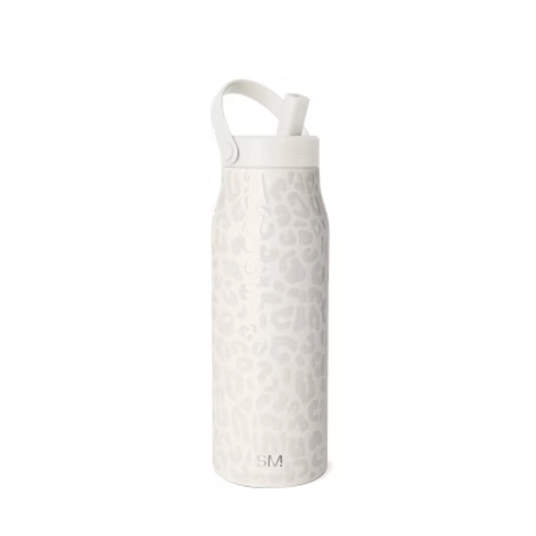 Simple Modern 34oz Mesa Leopard Water Bottle Cream