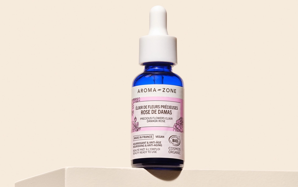 Elixir de fleurs précieuses de Rose de Damas BIO