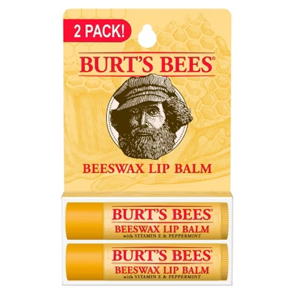 Burt's Bees Natural Origin Beeswax Lip Balm - 2pk
