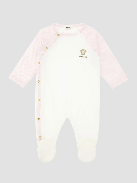 Baby Girl's Printed Medusa Footie