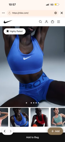 Nike Swoosh Medium Support Women's Padded Sports Bra