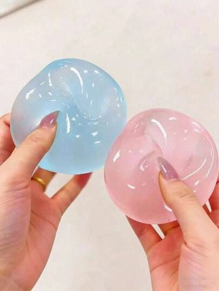 1pc Mint Coconut Oil Slow Rebound Squeeze Ball, 6cm Round Burlap Stress Relief Squeeze Toy, Perfect For Holiday Gifts, Fun And Cute Gifts, Birthday Gifts, Easter Gifts, Halloween Gifts, Christmas Gifts, Party Gifts, Squishy, Squishy Toys, Squishy Stress Toy, Dumpling Squish