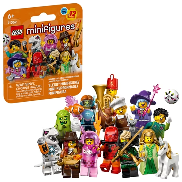 LEGO Minifigures Series 29 - Birthday Party Favors for Boys & Girls, Ages 6+ - Goodie Bag Stuffers for Kids - Mystery Box With 1 of 12 Collectible Minifigures - 71052