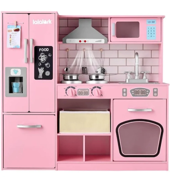Lalalark Pink Play Kitchen Set