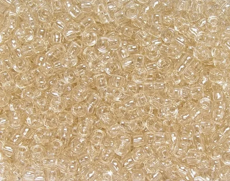 1,000 Transparent Pale Ginger 7x4mm Mini Pony Beads made in the USA for school church crafts decor kandi jewelry