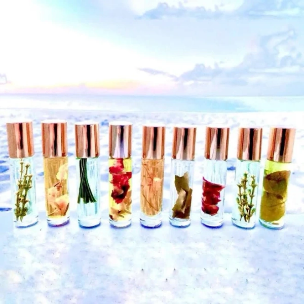 9-Pack Full Size 100% Natural Flower Infused Perfume Collection