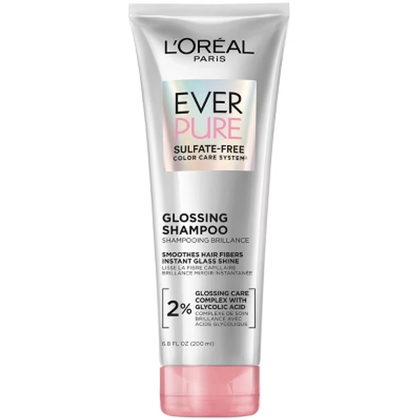 L'Oreal Paris EverPure Sulfate Free Glossing Shampoo with Glycolic Acid - 6.8 fl oz