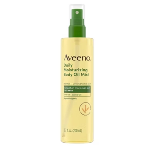 Aveeno Daily Moisturizing Oil Mist for Rough Sensitive Skin with Oat and Jojoba Oil - Lightly Scented - 6.7 fl oz