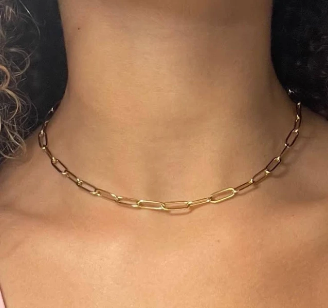 Preppy Paper Chain Necklace