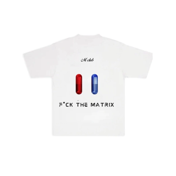 Camiseta Oversized Fuck The Matrix Branca