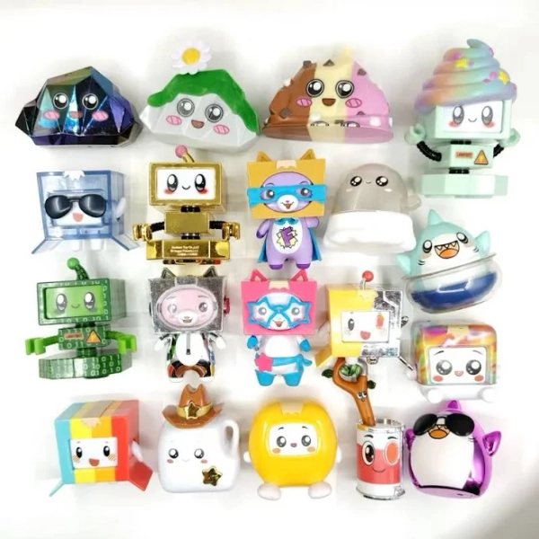 1pcs Original Lankybox Figure 5-8cm Lovely Collection Figures Toys Rare Gold Robot Kids Girls Best