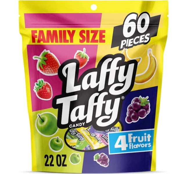 Laffy Taffy Mini Bars Chewy Candy Variety of Fruity Flavors 22 oz