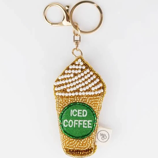 Wanderlust + Co Beaded Iced Coffee Bag Charm