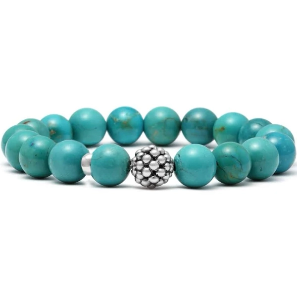 LAGOS Maya Silver Station Bead Bracelet