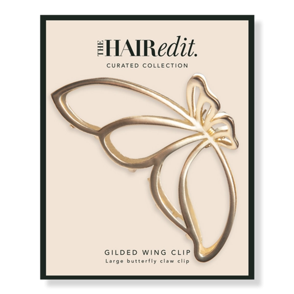 Gold Gilded Wing Butterfly Claw Clip