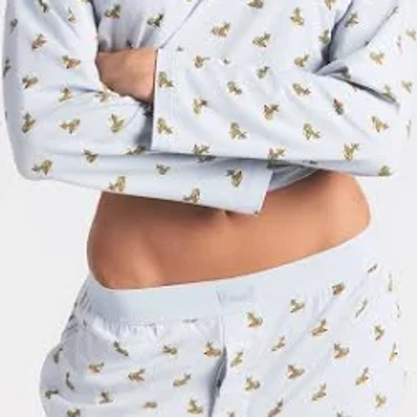 Baby Women's Skims Bow-Print Relaxed-Fit Cotton-Jersey Pyjama Set