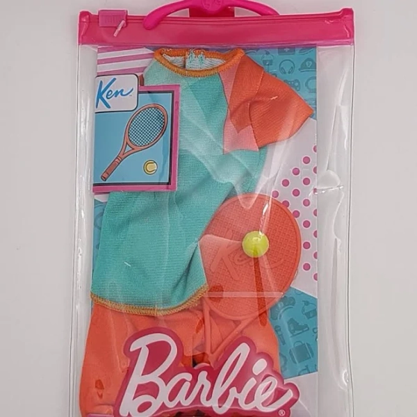 Barbie 2021 Fashions KEN FASHION PACK Tennis Outfit & Racket - New Toys & Collectibles