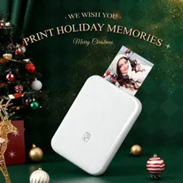 HPRT MT53 Mini Photo Printer, 2x3" Self-Adhesive Instant Color Photos, Wireless Bluetooth Sticker Printer for iPhone & Android TikTokShopBlackFriday