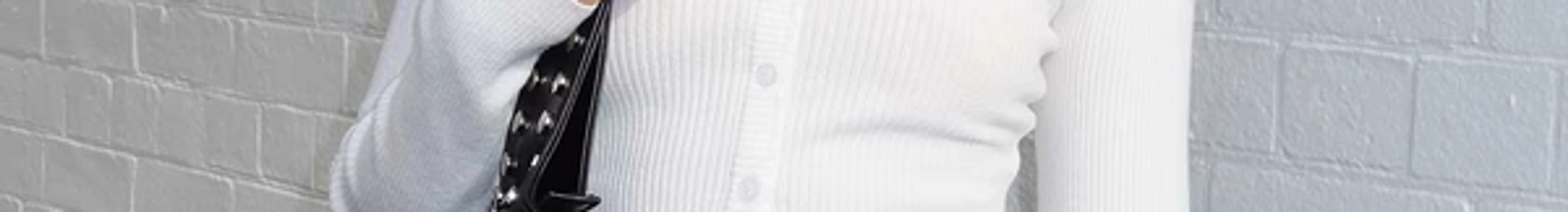 Suzu Long Sleeve Knit Top White - US 0 / White